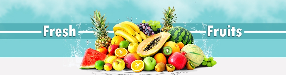 fresh fruits and vegetables banner